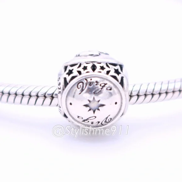 Authentic PANDORA Retired Virgo Star Sign Charm - 791941 - Picture 2 of 13